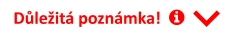 Důležitá poznámka!     