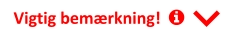 Vigtig bemærkning!     