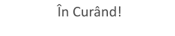 În Curând!